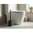 Perie WC, gri antracit si negru, cauciuc, Tara Rubber
