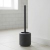 Perie WC, gri antracit si negru, cauciuc, Tara Rubber