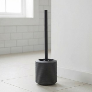 Perie WC, gri antracit si negru, cauciuc, Tara Rubber