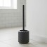 Perie WC, gri antracit si negru, cauciuc, Tara Rubber