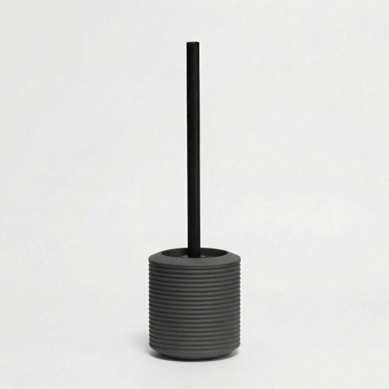 Perie WC, gri antracit si negru, cauciuc, Tara Rubber