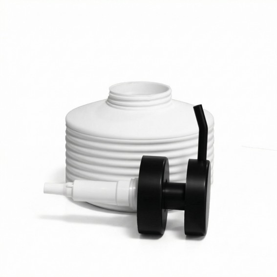 Dozator sapun lichid alb, cauciuc, capacitate 320ml, Tara Rubber