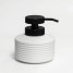 Dozator sapun lichid alb, cauciuc, capacitate 320ml, Tara Rubber