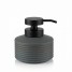Dozator sapun lichid gri antracit, cauciuc, capacitate 320ml, Tara Rubber