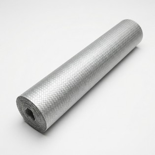 Protectie sertar, 50x150cm, antiderapant, argintiu, embosat, poliester, Silver Flexyliner