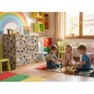 Autocolant copii, animale salbatice, multicolor, 45cmx2m, Gekkofix