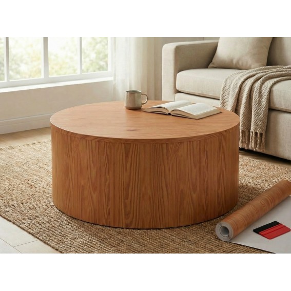 Autocolant mobila, imitatie lemn pin rustic, maro deschis, 90cmx15m, d-c-fix