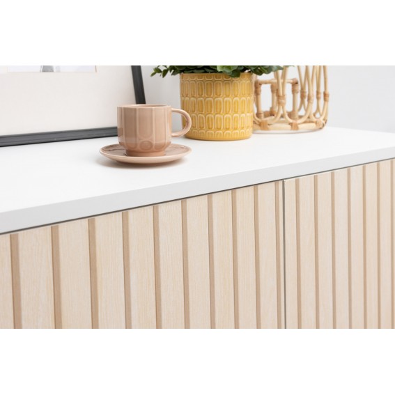 Autocolant mobila, imitatie riflaj lemn, bej/maro, 67.5cmx15m, d-c-fix, Wooden Slats