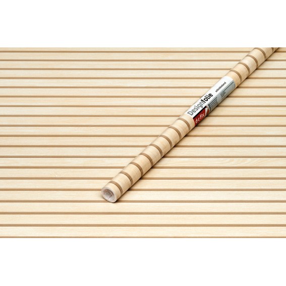 Autocolant mobila, imitatie riflaj lemn, bej/maro, 67.5cmx15m, d-c-fix, Wooden Slats