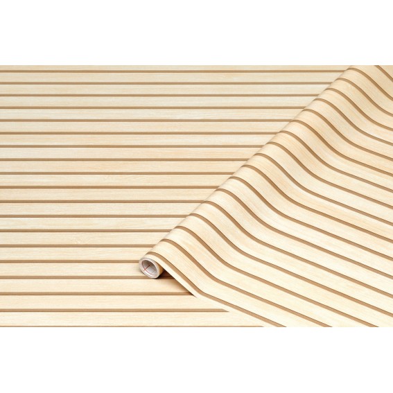 Autocolant mobila, imitatie riflaj lemn, bej/maro, 67.5cmx15m, d-c-fix, Wooden Slats