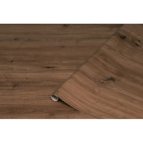 Autocolant mobila, imitatie lemn stejar rustic, maro, 67.5cmx2m, d-c-fix