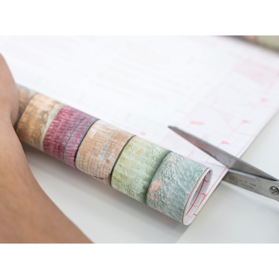 Autocolant mobila, imitatie lemn decorativ, multicolor, 45cmx1.5m, d-c-fix, Rio