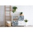 Autocolant mobila, alb, model frunze tropicale albastru petrol, 45cmx2m, d-c-fix, Botanicals