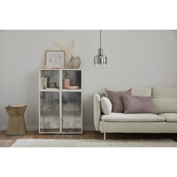 Autocolant mobila, gri metalic, model oglinda vintage, 67.5cmx1.5m, d-c-fix, Vintage Mirror