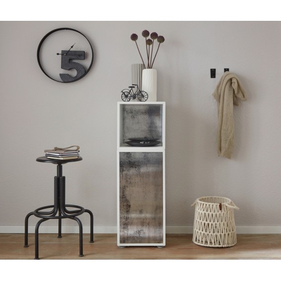 Autocolant mobila, gri metalic, model oglinda vintage, 67.5cmx1.5m, d-c-fix, Vintage Mirror