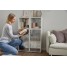 Autocolant mobila, gri metalic, model oglinda vintage, 67.5cmx1.5m, d-c-fix, Vintage Mirror