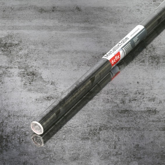 Autocolant mobila, gri metalic, model oglinda vintage, 67.5cmx1.5m, d-c-fix, Vintage Mirror
