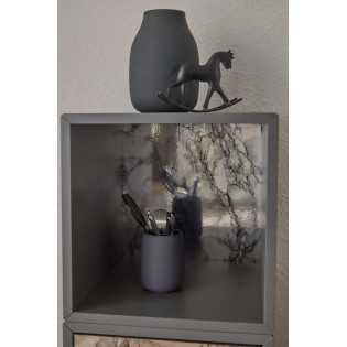 Autocolant mobila, gri, model marmura cu reflexii metalice, 67.5cmx1.5m, d-c-fix, Metallic Marble