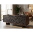 Autocolant decorativ, model cercuri, gri antracit/auriu, 45cmx15m, Vénilia