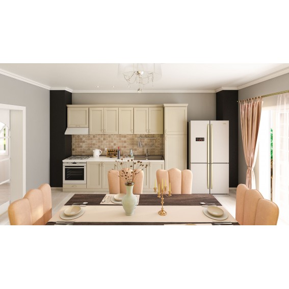 Bagheta polistiren decorativa, alba, 200x7x7cm, bax 30 bucati, 60 ml/bax, S100, Decosa