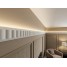 Bagheta polistiren decorativa, alba, 200x8x2cm, bax 35 bucati, 70 ml/bax, BR-03, Decosa
