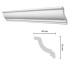 Bagheta polistiren decorativa, alba, 200x4.5x5cm, bax 60 bucati, 120 ml/bax, ST50, Decosa