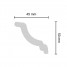 Bagheta polistiren decorativa, alba, 200x4.5x5cm, bax 60 bucati, 120 ml/bax, ST50, Decosa