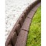 Bordura dreapta, 120x8x7.6 cm, 4 prinderi, maro, cauciuc reciclat, Mowing