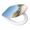 Capac WC cu inchidere lenta, multicolor, duroplast, Borkum