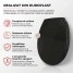 Capac WC cu inchidere lenta si sistem easy clean, negru, duroplast, Ronda