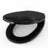 Capac WC cu inchidere lenta si sistem easy clean, negru, duroplast, Ronda   154,90 lei 