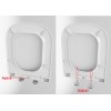 Capac WC cu inchidere lenta si sistem easy clean, alb, duroplast, Fuengirola