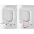 Capac WC cu inchidere lenta si sistem easy clean, alb, duroplast, Fuengirola