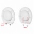 Capac WC cu inchidere lenta si sistem easy clean, alb, polipropilena, Asturia