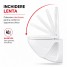 Capac WC cu inchidere lenta si sistem easy clean, alb, polipropilena, Asturia