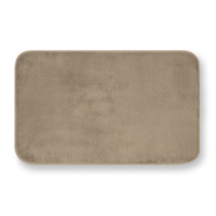 Covoras de baie din microfibra, bej, 50cmx80cm, ultra absorbant, anti-alunecare, Merlino