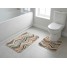 Set 2 covorase baie model linii, Davo Pro, multicolor, poliamida, 50x80 cm + 50x50 cm