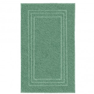 Covoras baie, tip prosop, 50x80cm, verde salvie, bumbac, Lodge