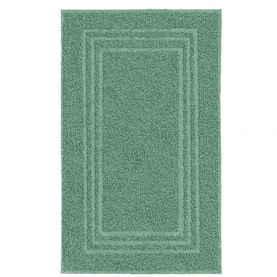 Covoras baie, tip prosop, 50x80cm, verde salvie, bumbac, Lodge