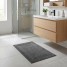 Covoras baie, tip prosop, 50x80cm, gri antracit, bumbac, Lodge