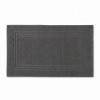 Covoras baie, tip prosop, 50x80cm, gri antracit, bumbac, Lodge