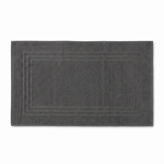 Covoras baie, tip prosop, 50x80cm, gri antracit, bumbac, Lodge