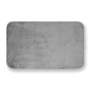 Covoras de baie din microfibra, gri deschis, 50cmx80cm, ultra absorbant, anti-alunecare, Merlino