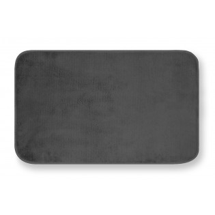 Covoras de baie din microfibra, gri antracit, 50cmx80cm, ultra absorbant, anti-alunecare, Merlino