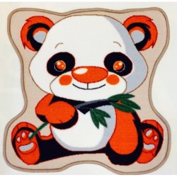 Covoras camera copii Davo Pro Panda  nylon shape  multicolor 65x65cm cod 33018