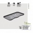 Tavita incaltaminte pentru 3 perechi, 38x75cm, gri/negru, model Sweet Home, polipropilena reciclata