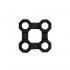 Set 2 conectori pentru covoras intrare antiderapant, model fagure, negru, cauciuc reciclat, Honeycomb