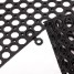 Set 2 conectori pentru covoras intrare antiderapant, model fagure, negru, cauciuc reciclat, Honeycomb