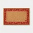 Covor intrare antiderapant, model grecesc, rosu, poliester si cauciuc termoplastic, 40x65cm, Eco Cocco Classico