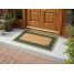 Covor intrare antiderapant, model ornamental clasic, verde, poliester si cauciuc termoplastic, 40x65cm, Eco Cocco Classico